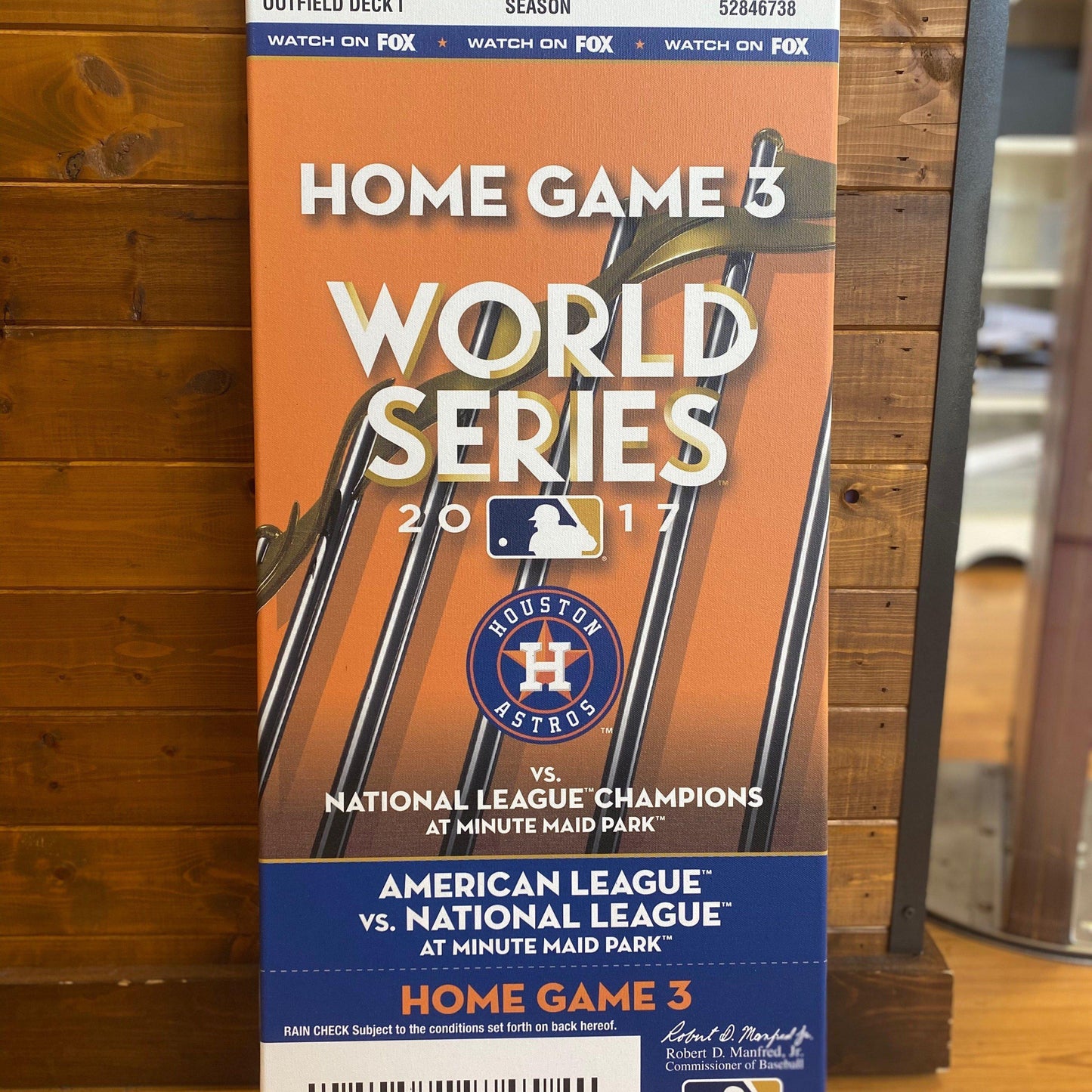 Astros World Series Ticket