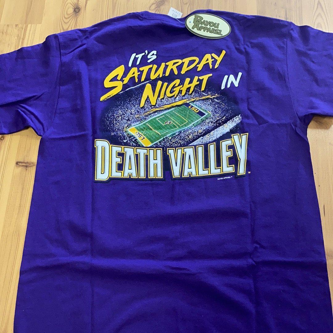 SLAG_Creative Saturday Night in Death Valley | Louisiana Football Gameday Long Sleeve T-Shirt