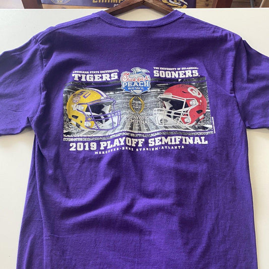LSU 2019 Peach Bowl Shirt - Purple