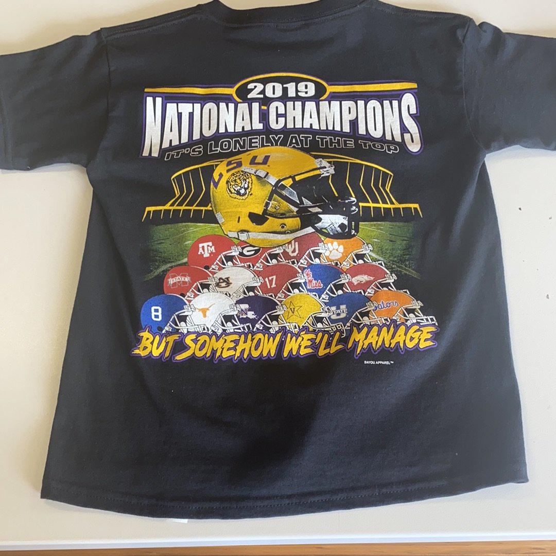 LSU It’s Lonely at the Top Youth Shirt - Black