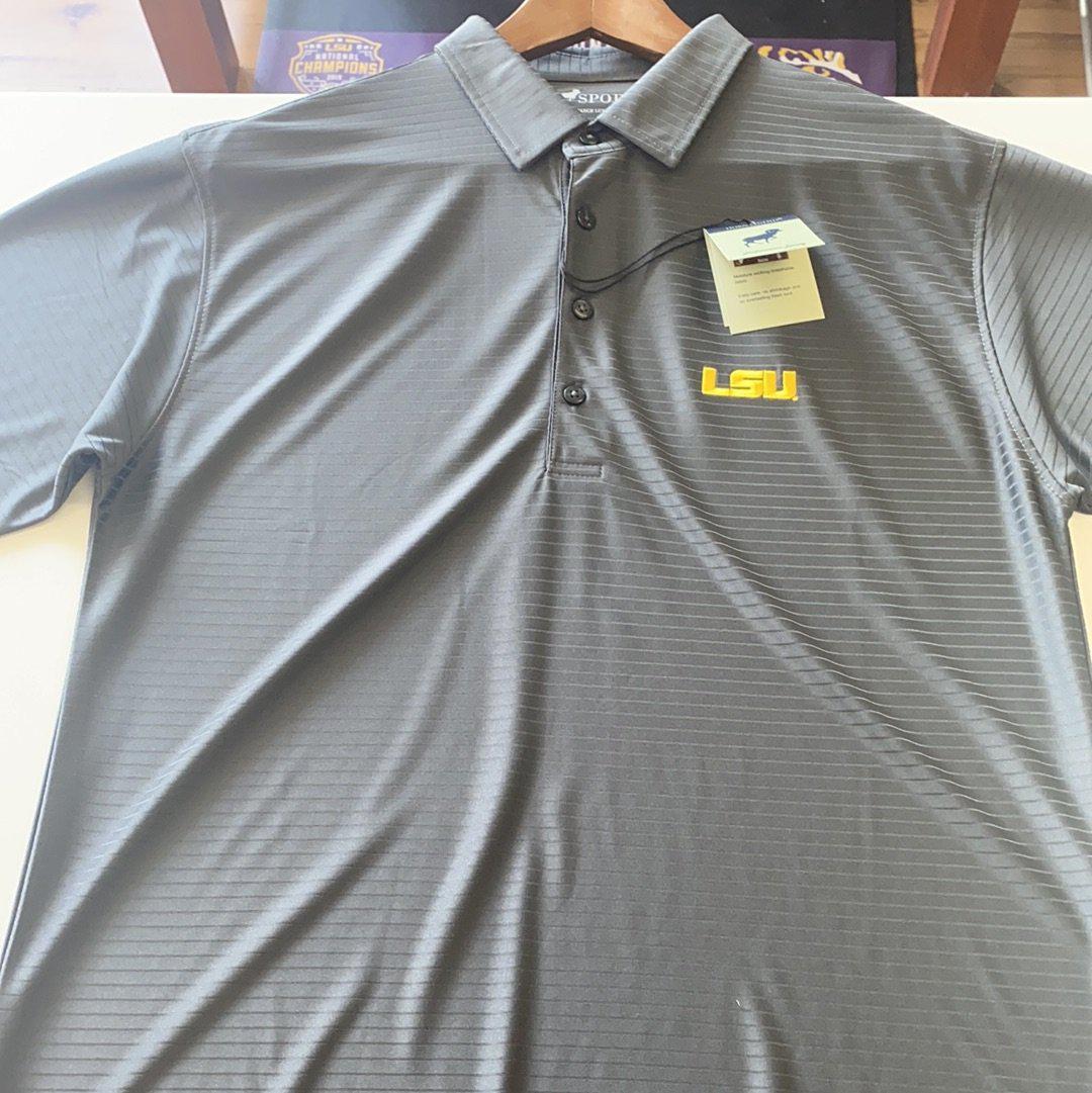 LSU Men’s Polo - Dark Gray