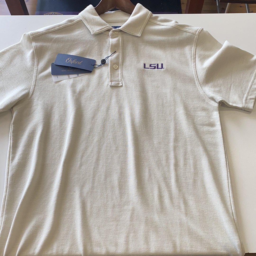 LSU Men’s Polo - Eggshell White