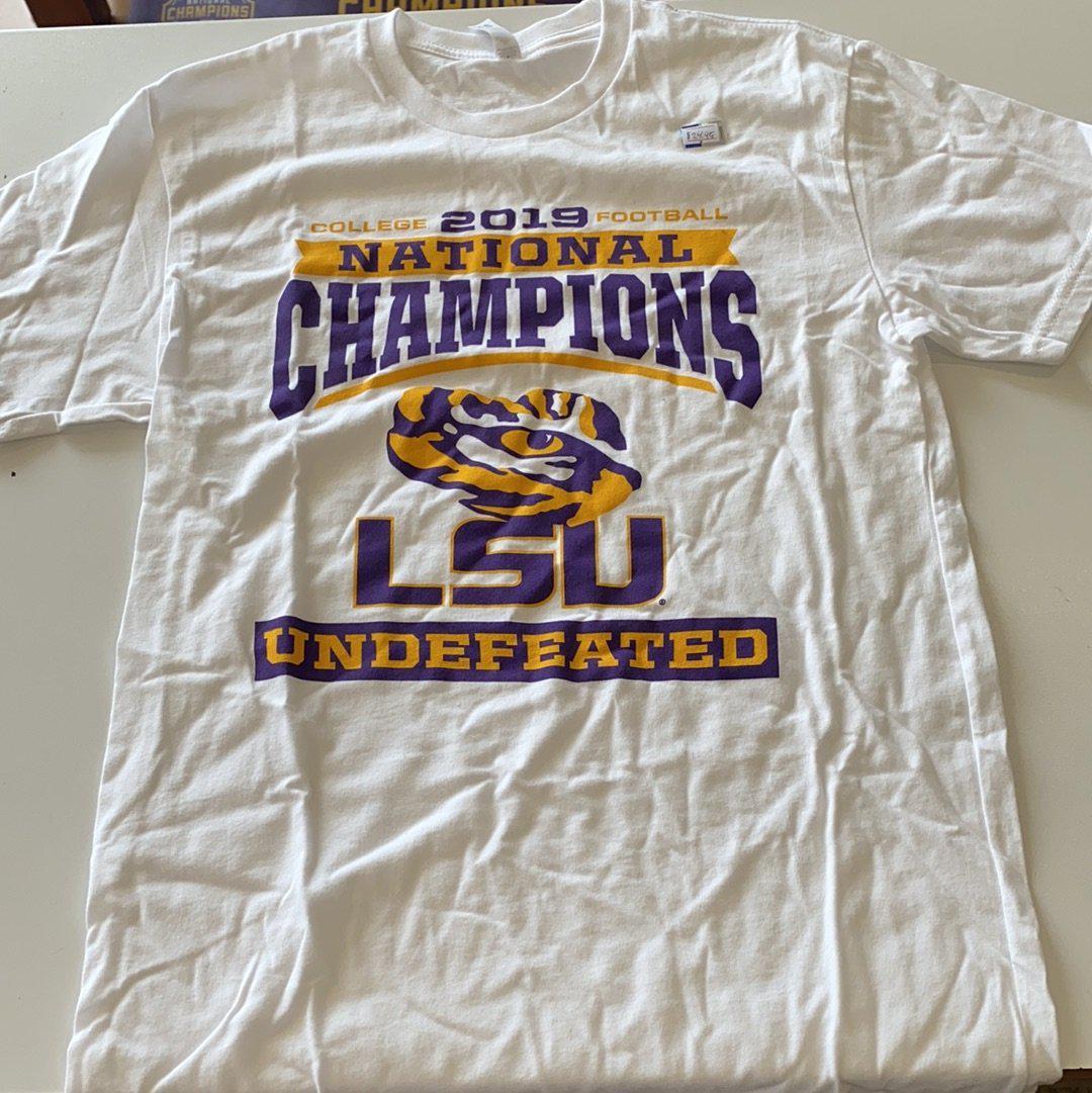 LSU National Champs Shirt - White