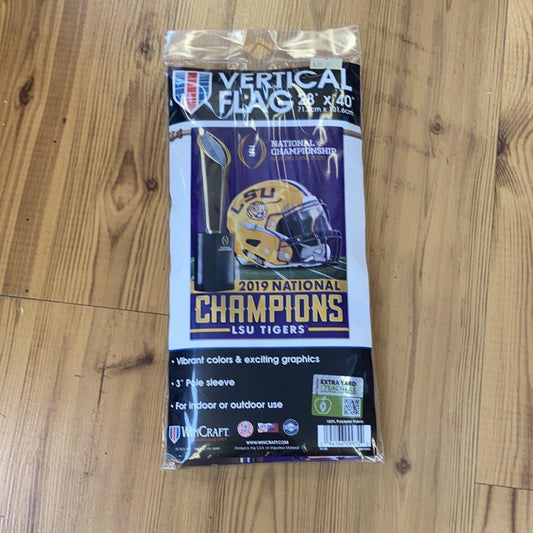 LSU Vertical National Champion Flag