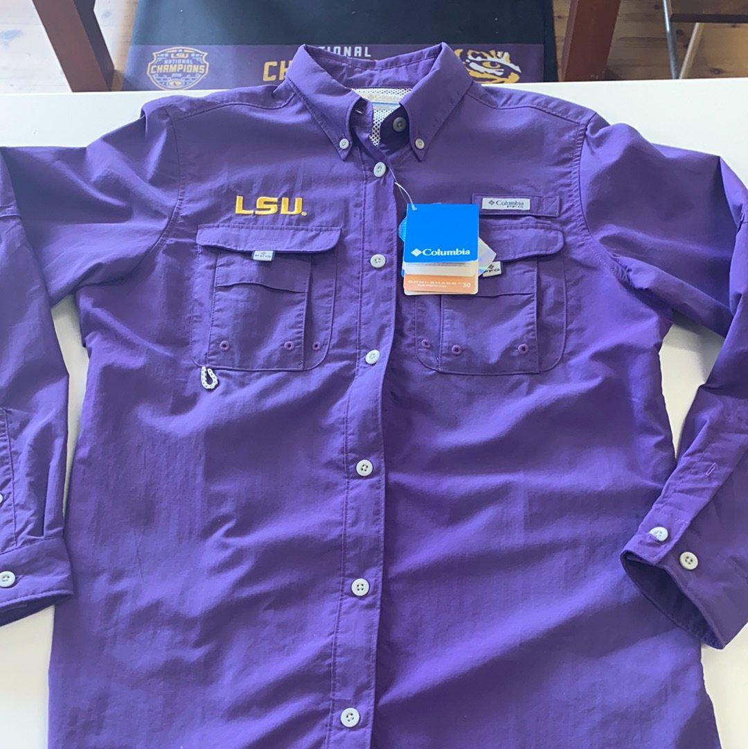 LSU Women's Fishing Shirt exclusive at Tiger Nation