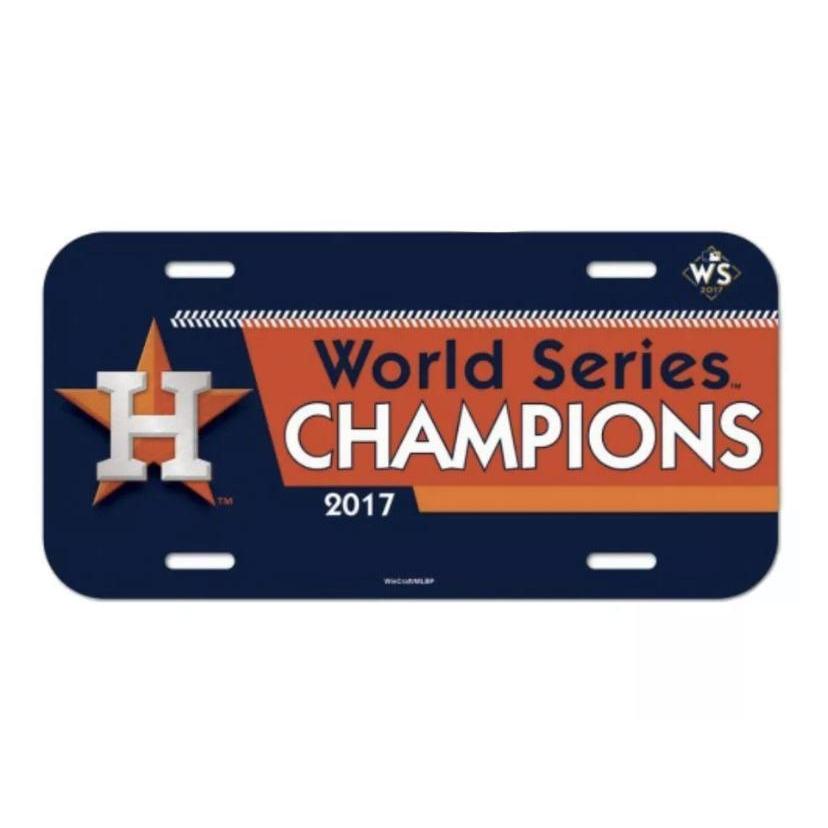 Astros World Series License Plate