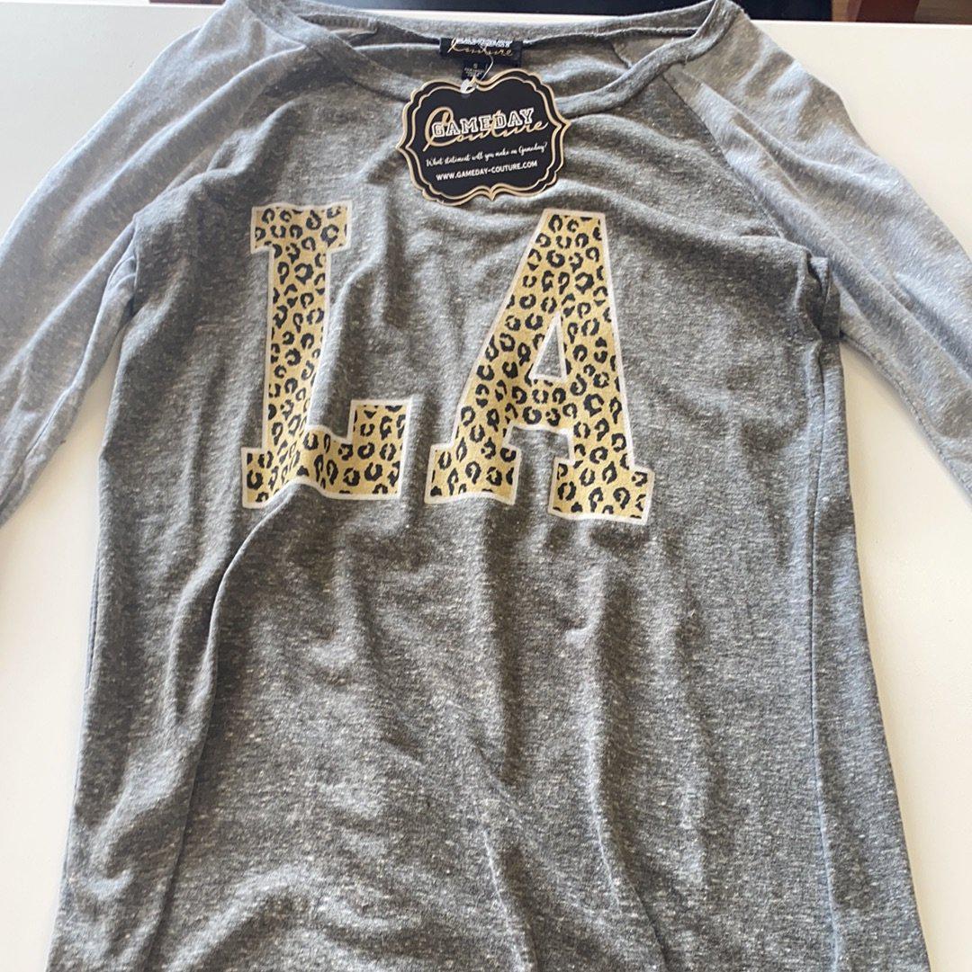 LA Cheeta Print Women’s Long Sleeve Shirt LSU