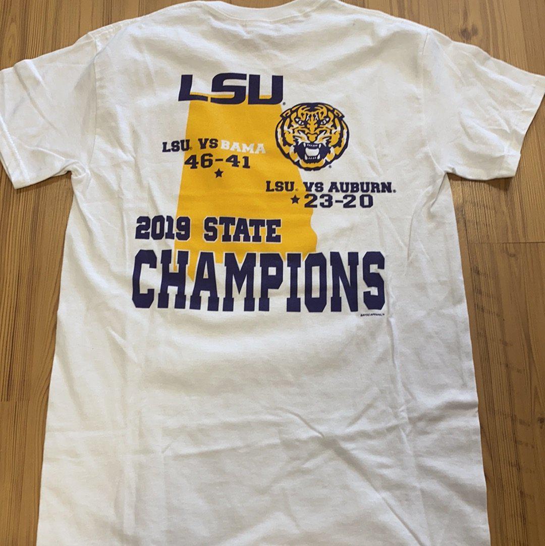 LSU 2019 State Champions Shirt - White