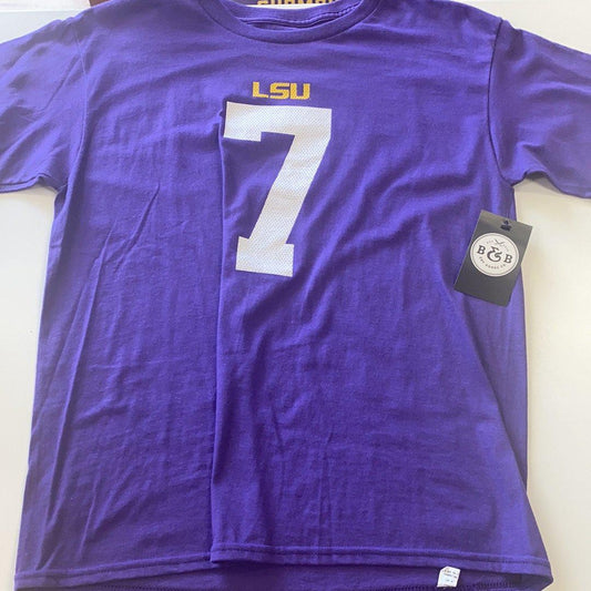 LSU #7 Shirt Youth - Purple