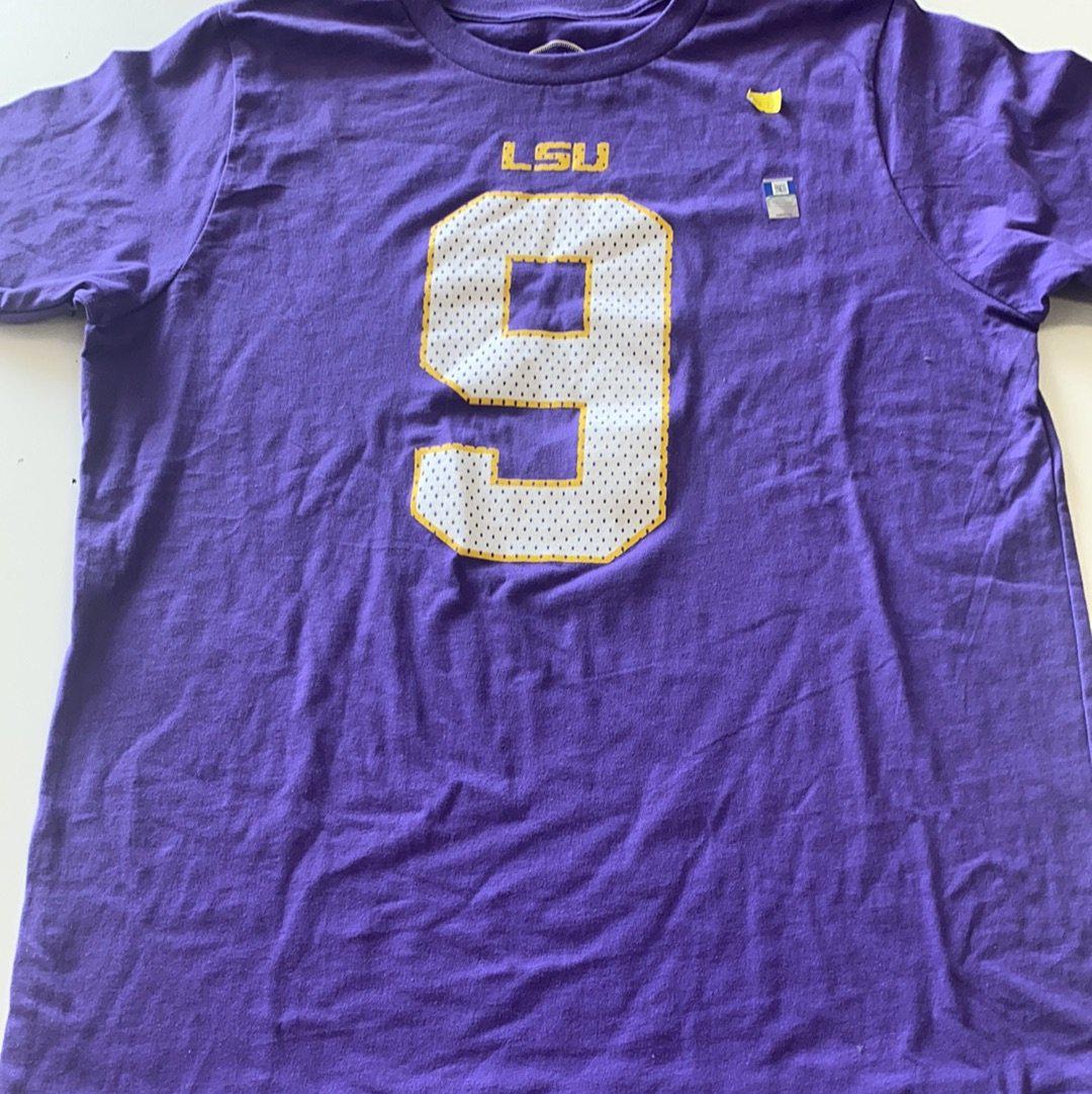 LSU #9 Shirt Youth - Purple
