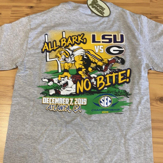 LSU All Bark No Bite Shirt - Gray