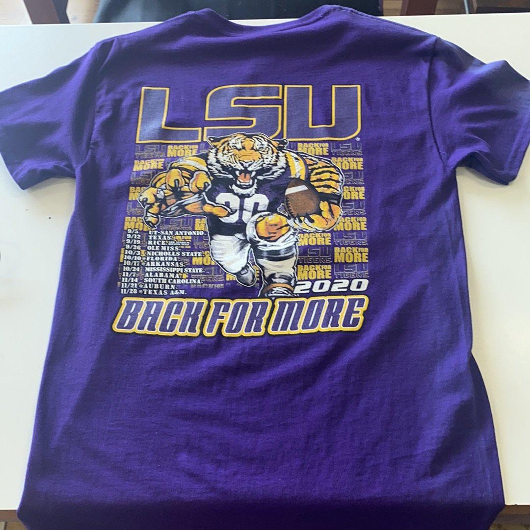 LSU Back for More Shirt - Purple