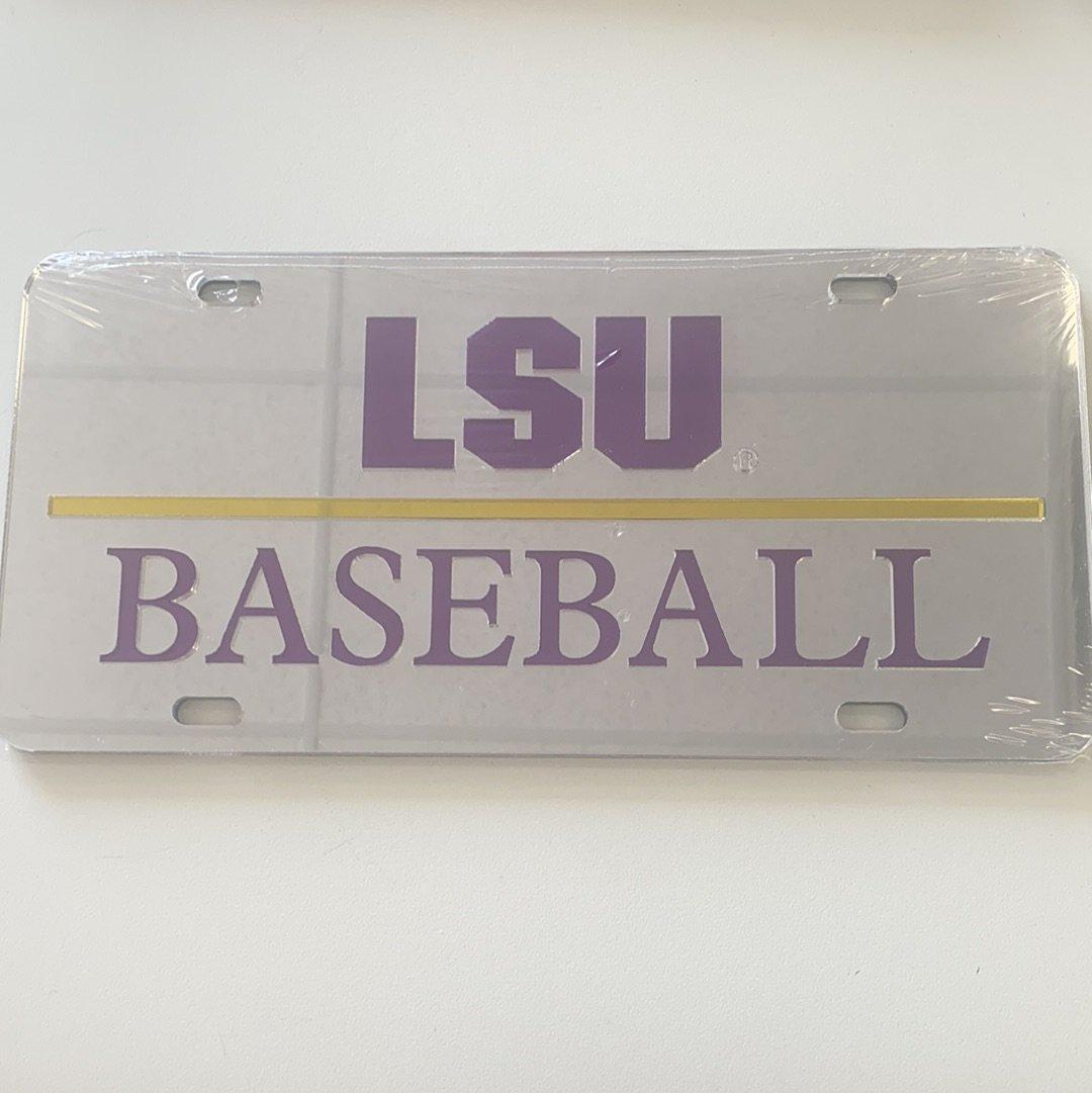LSU Baseball License Plate