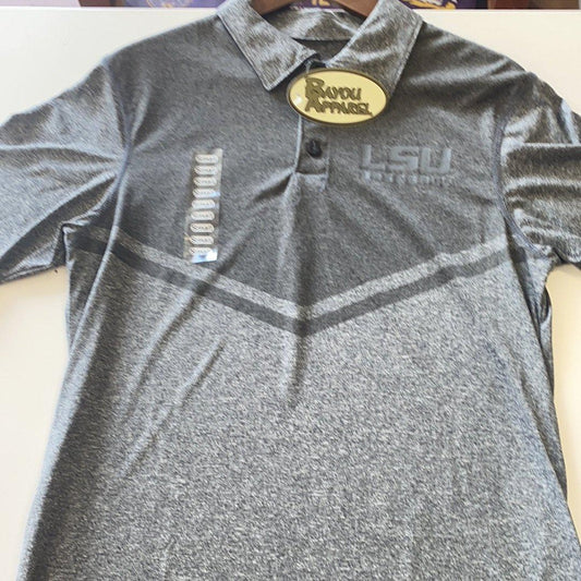 LSU Baseball Men’s Polo - Gray