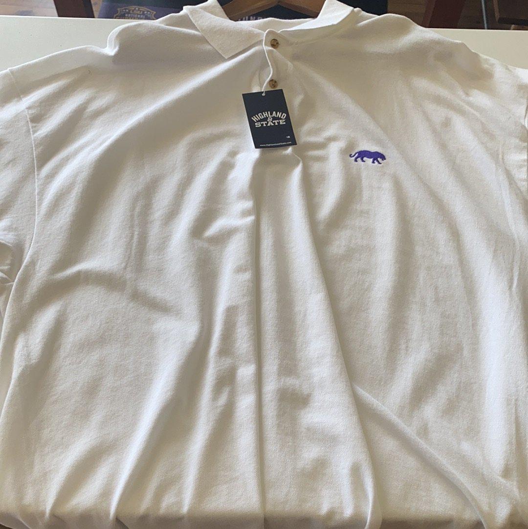 LSU Cotton Polo - White