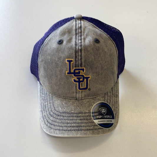 LSU Hat - Denim/Purple