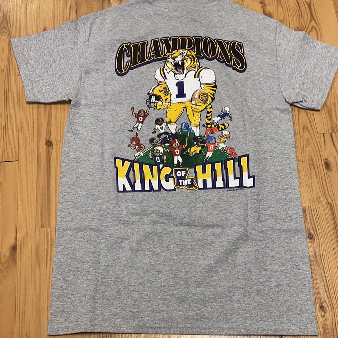 LSU King of the Hill Shirt - Gray