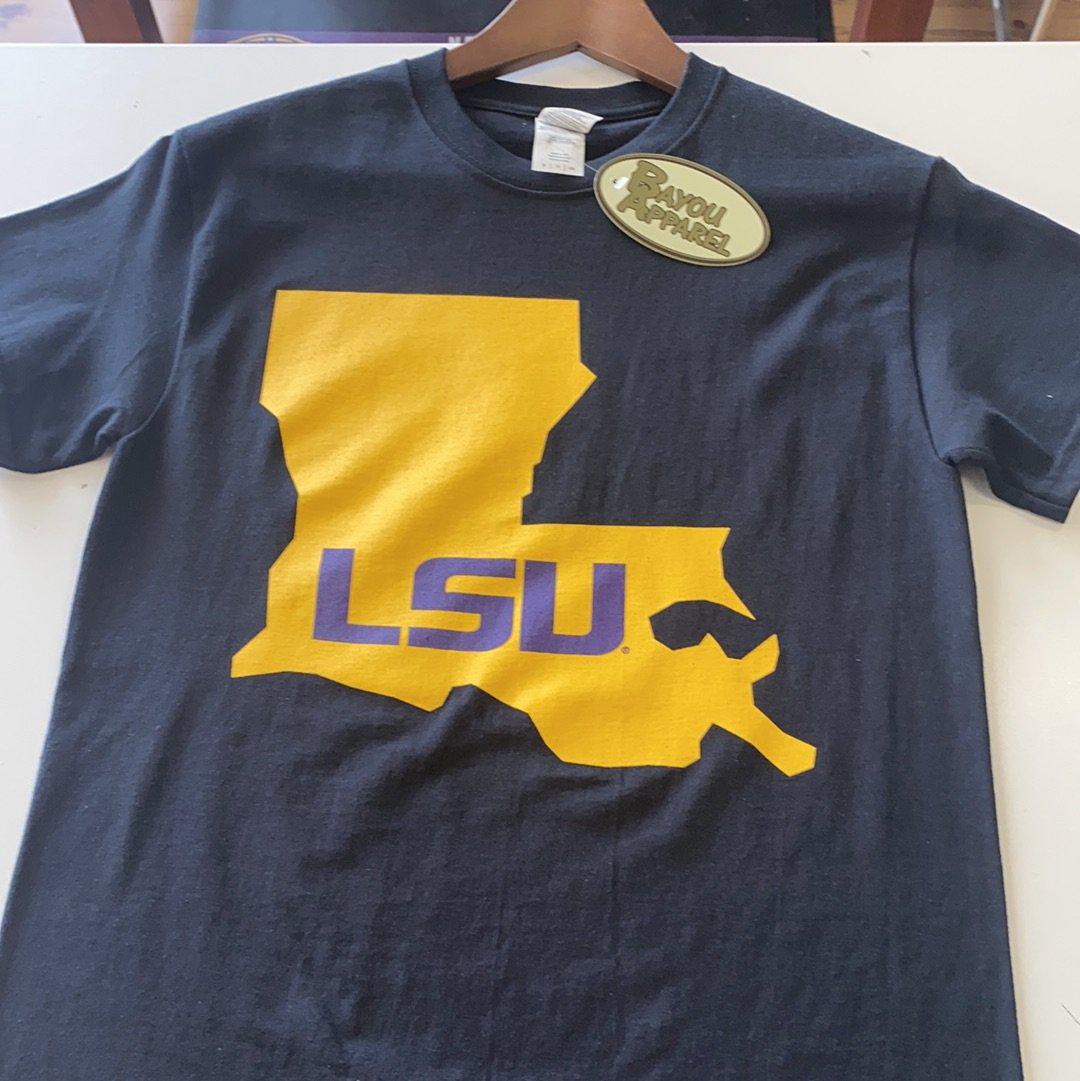 LSU Louisiana Shirt - Black