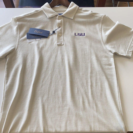 LSU Men’s Polo - Eggshell White