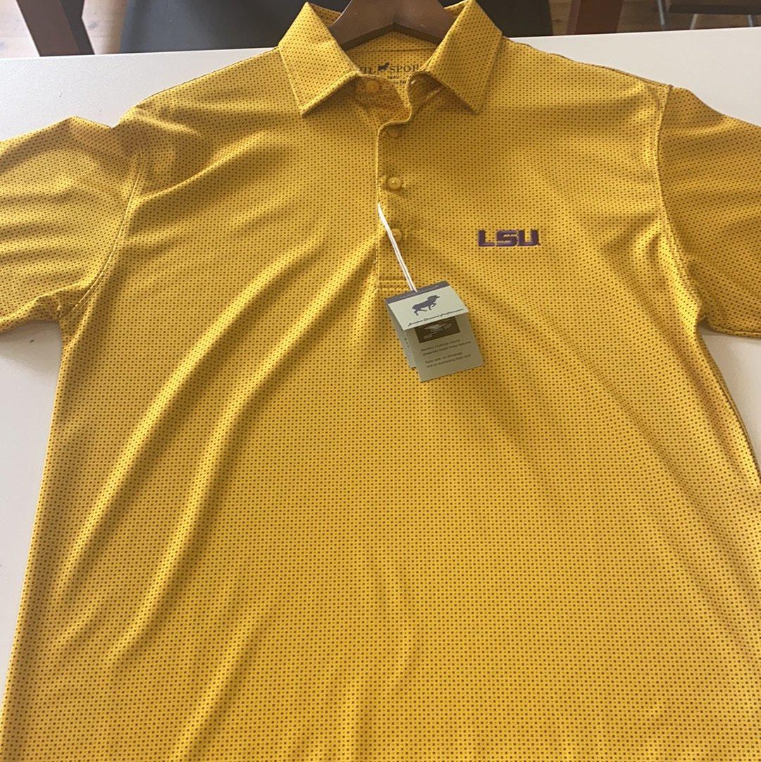 LSU Mens Polo - Gold