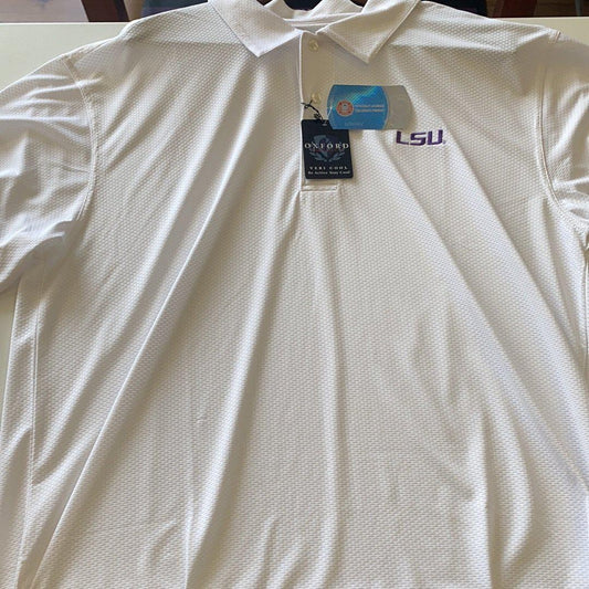 LSU Mens Polo - White