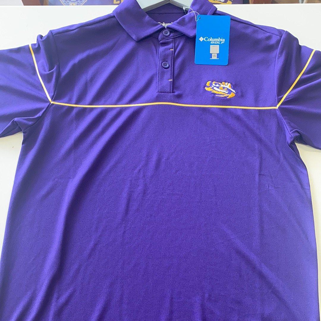 LSU Men’s Tiger Eye Polo - Purple