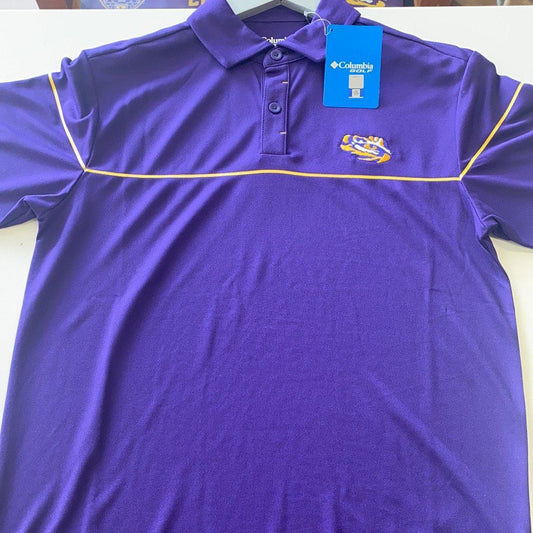 LSU Men’s Tiger Eye Polo - Purple