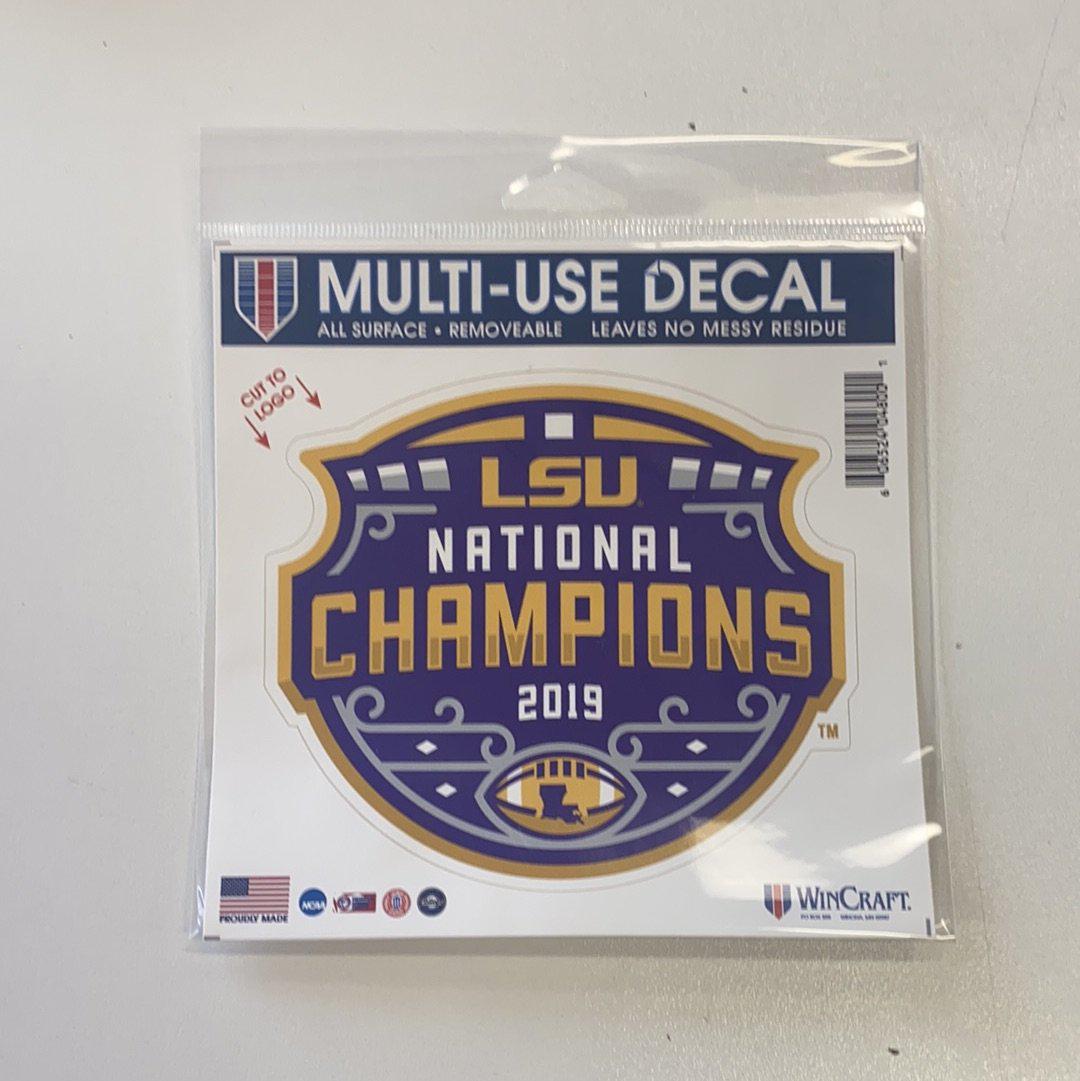 LSU National Champion Multi-Use Decal