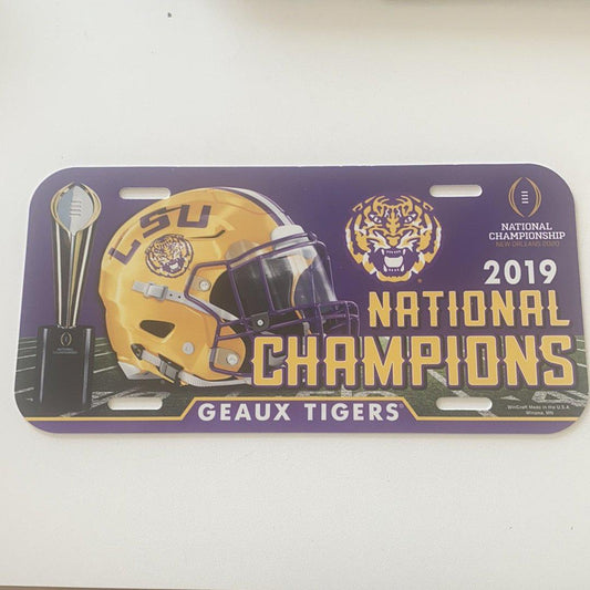 LSU National Champions License Plate