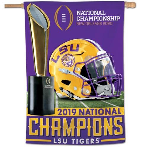 LSU National Champions Vertical Banner exclusive at Tiger Nation