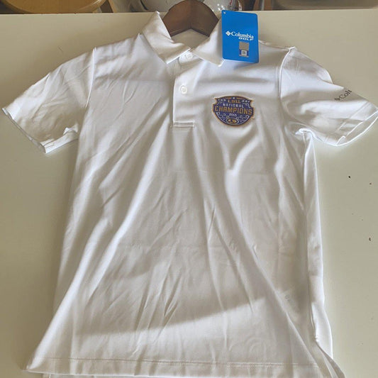 LSU National Champions Youth Polo - White