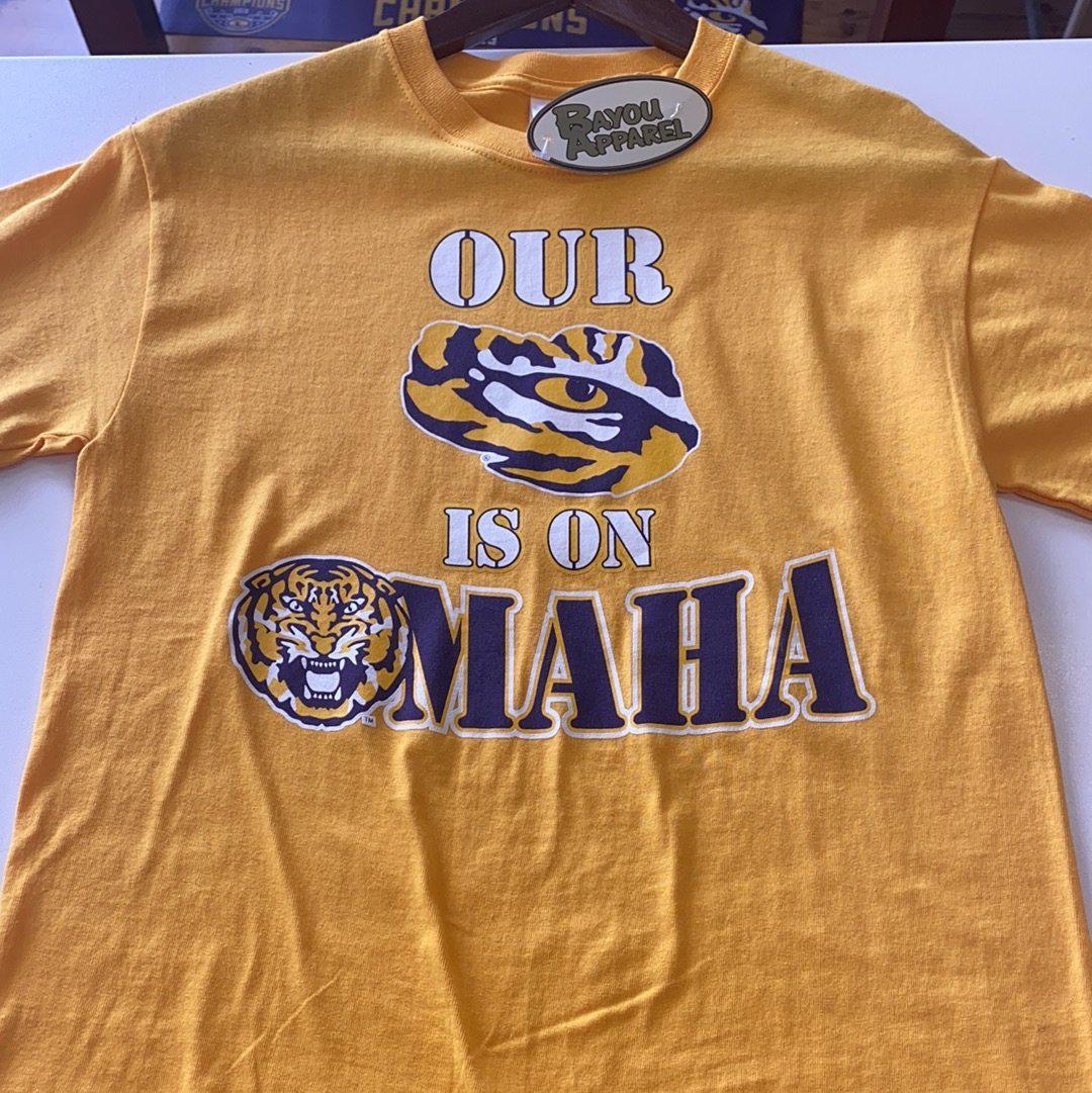 LSU Our Eye Is On Omaha Shirt - Gold