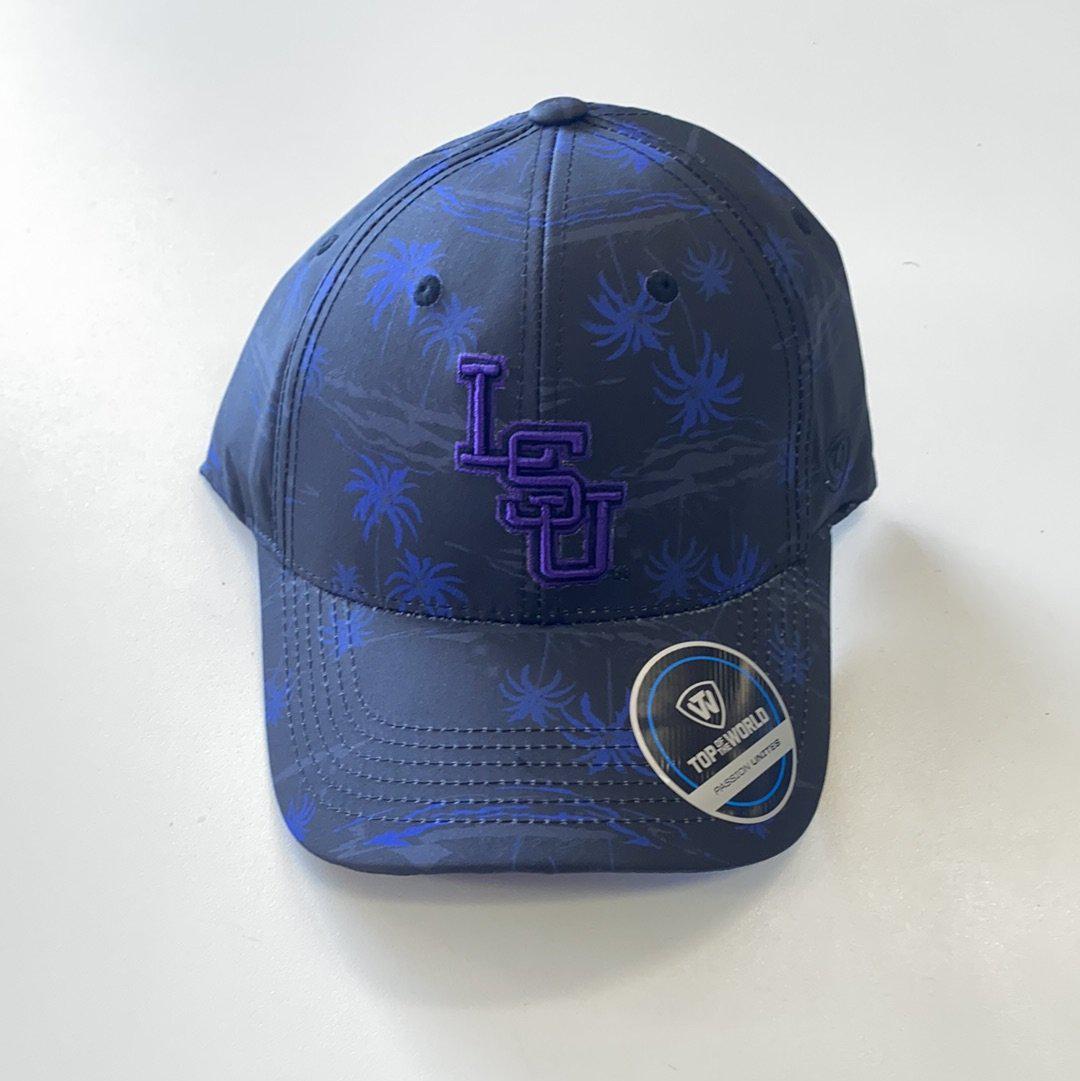 LSU Palm Trees Hat - Black/Purple