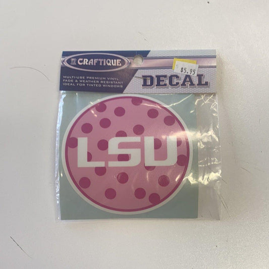 LSU Pink Decal