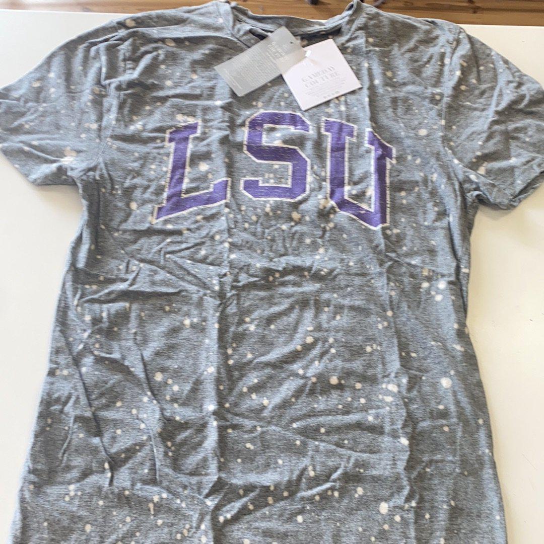 LSU Splash Dyed Women’s Shirt - Gray