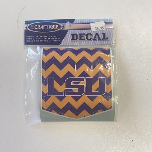 LSU Wave Pattern Decal