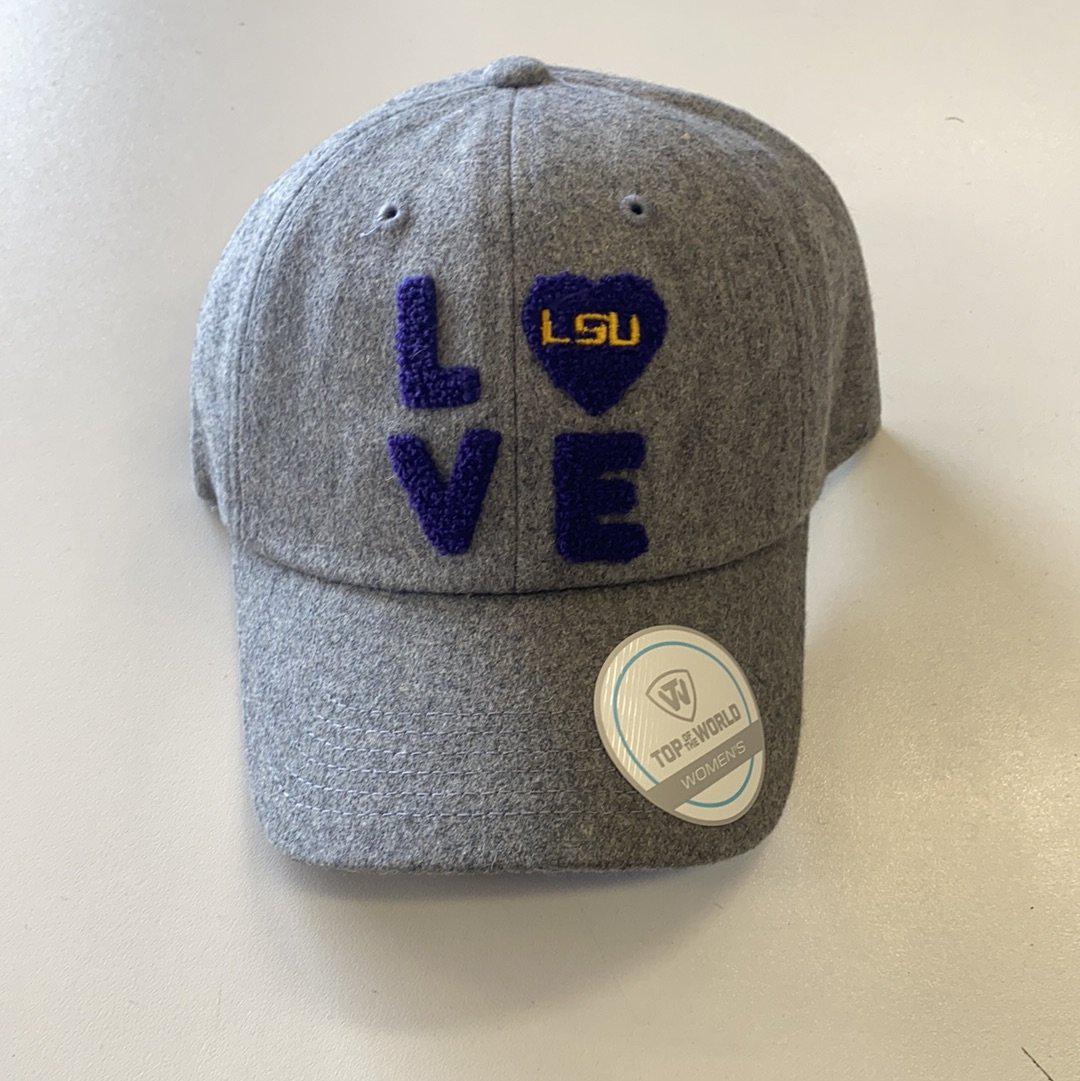 LSU Women’s LOVE Hat - Gray