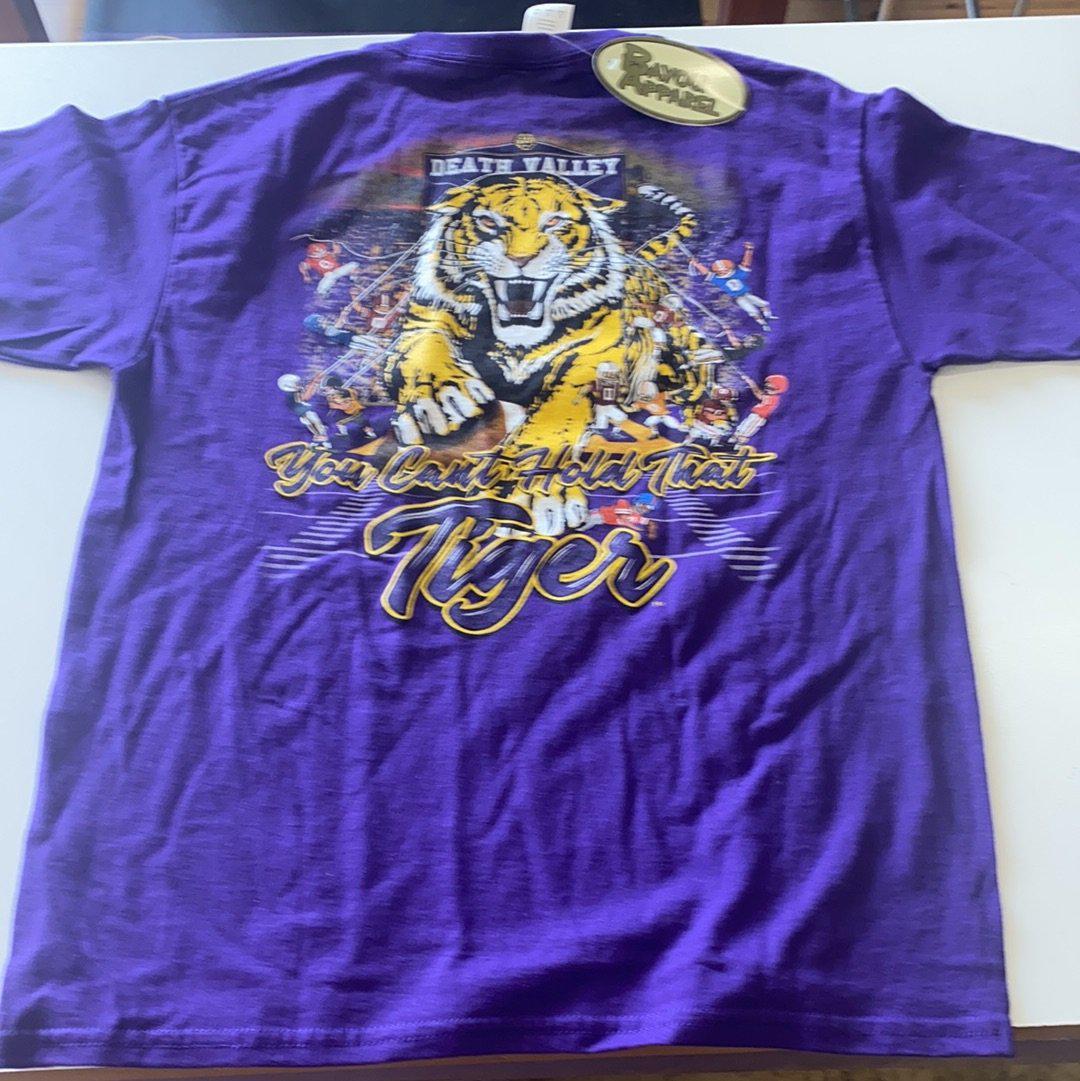 LSU You Can’t Hold That Tiger Shirt Youth - Purple