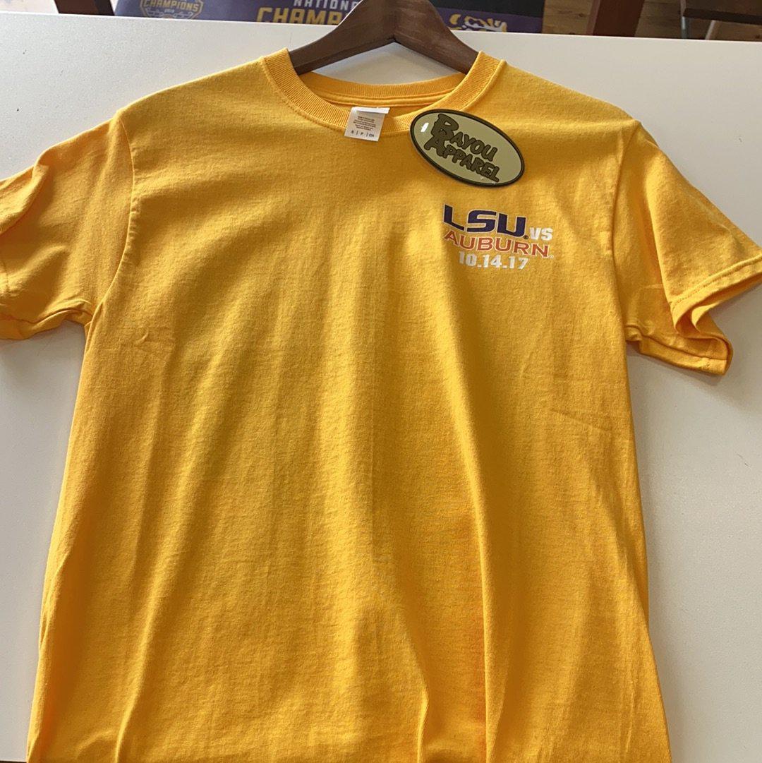 LSU v Auburn Shirt - Gold