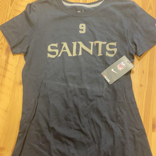 Saints #9 Women’s Shirt - Black